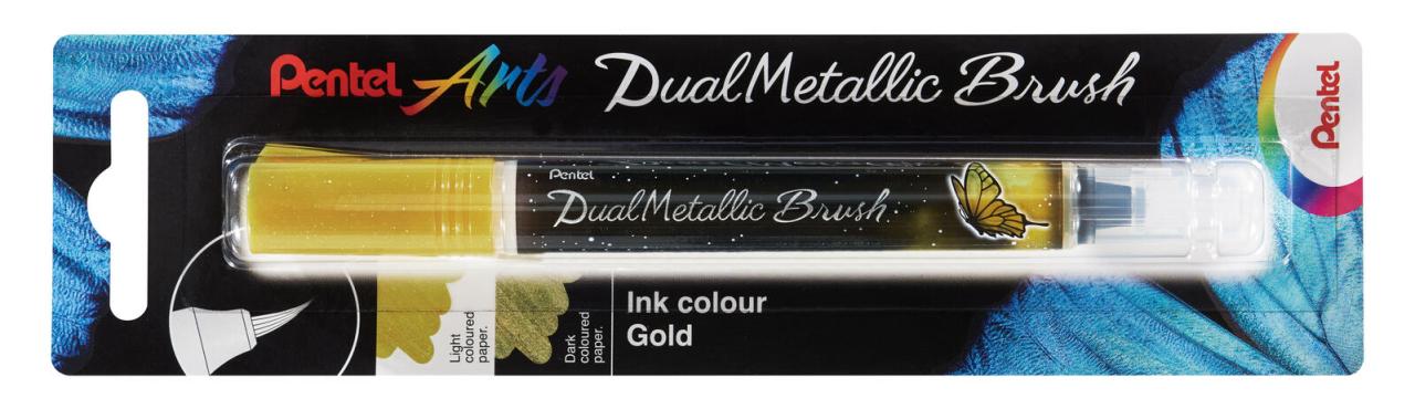 Bild von Pentel Brush-Pen Gold