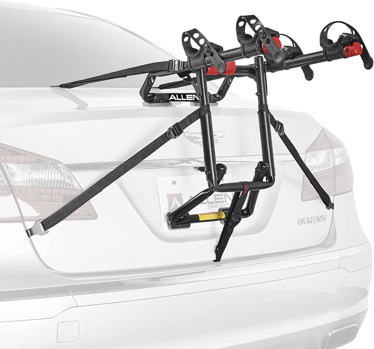 Bild von Allen Sports Premier Fahrradträger für 2 Fahrräder für Kofferraum, Modell S-102, schwarz