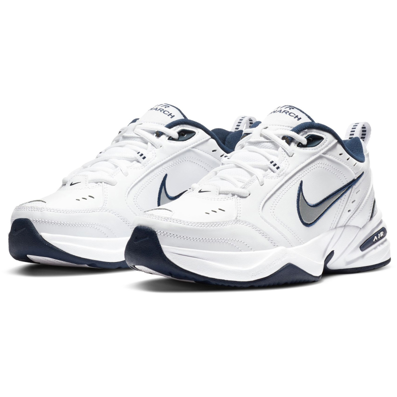 Bild von Nike Herren Monarch IV 415445-102 Fitnessschuhe, Weiß Midnight Navy Metallic Silver, 47 EU