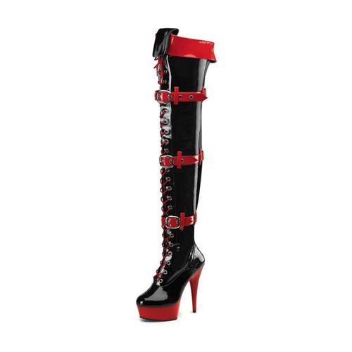 Bild von Pleaser Arzt-Kostüm Overknee Stiefel Nachtschwester