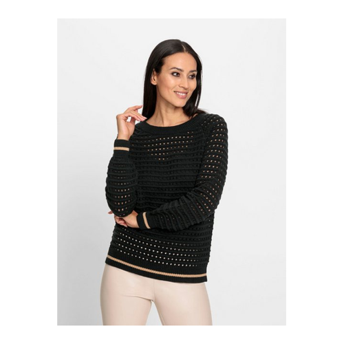 Bild von Eleganter heine Strickpullover mit Lochmuster