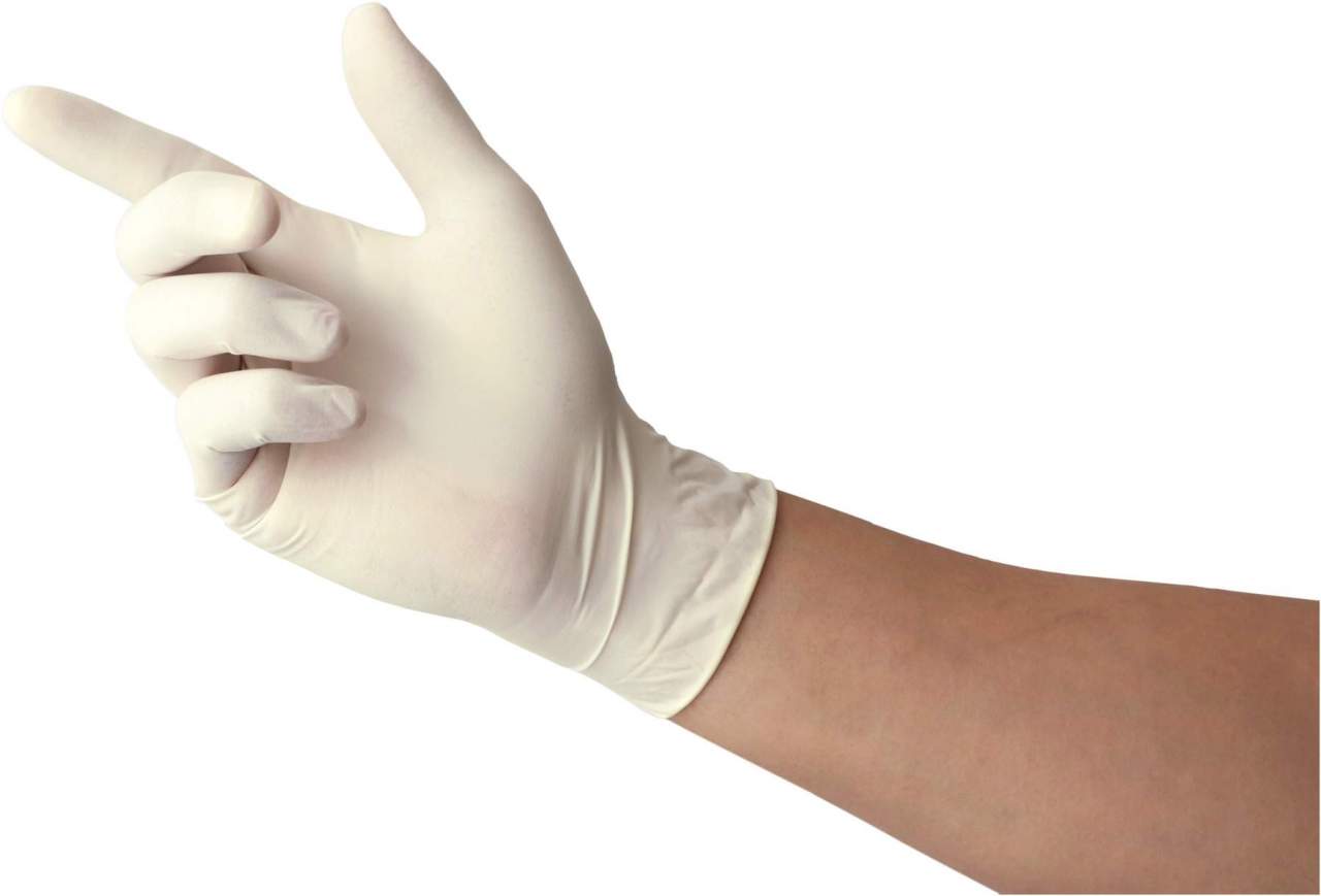 Bild von Peha-soft Latex Comfort S 100 Handschuhe - Puderfreie doppelt chlorierte Einmal-Untersuchungshandschuhe