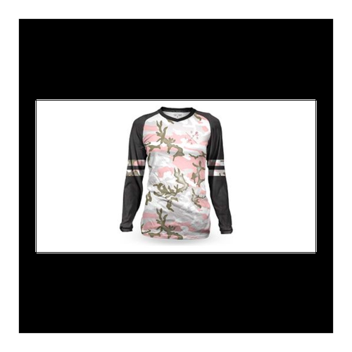 Bild von Damen Langarm Jersey C S Varsity Camo Pink