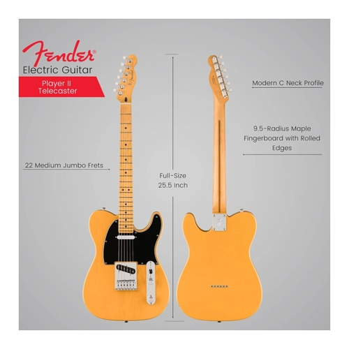 Bild von Fender Player II Telecaster MN Butterscotch Blonde - E-Gitarre