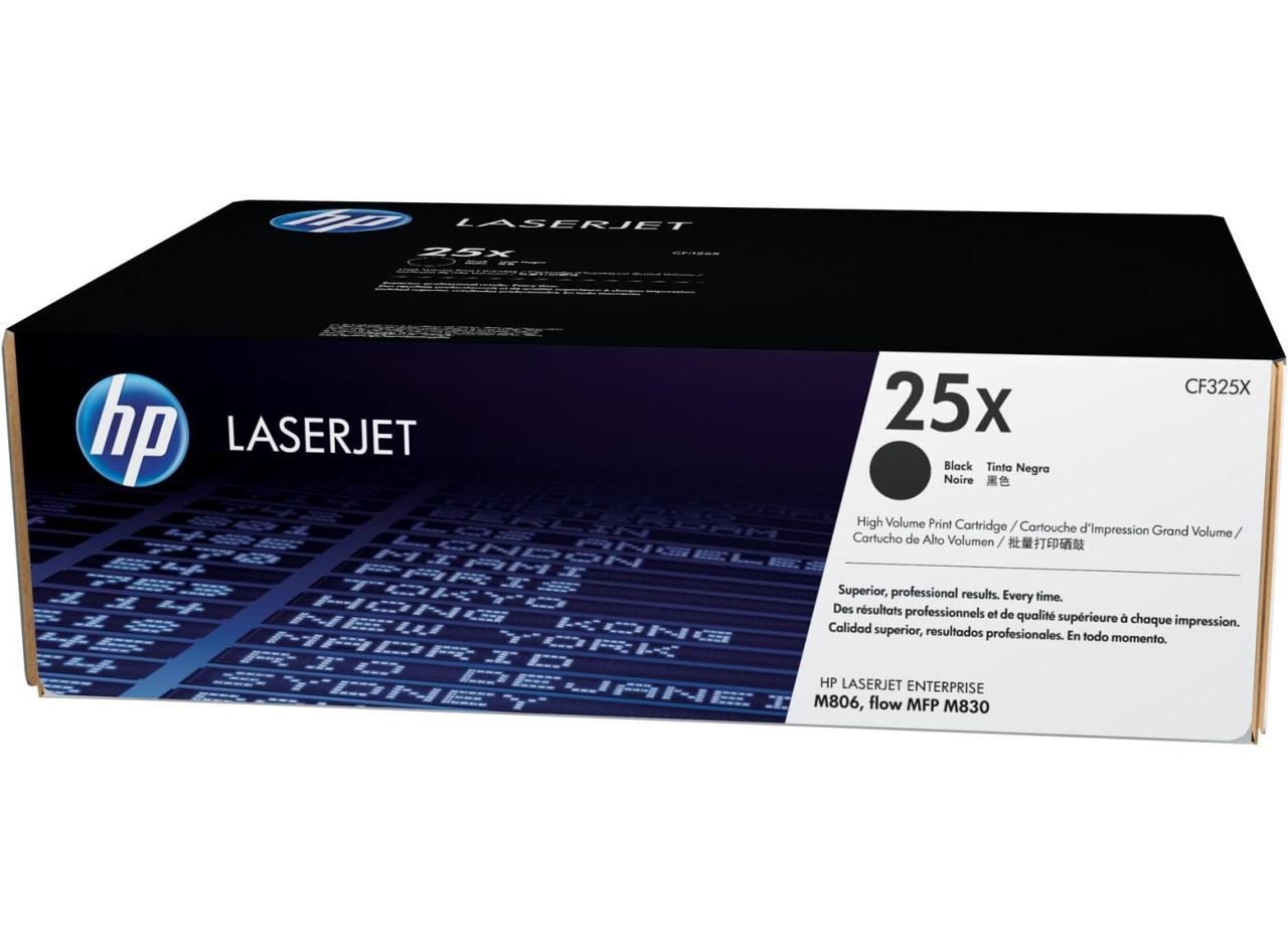 Bild von Hewlett-Packard HP 25X - CF325X - Tonerpatrone - Hohe Ergiebigkeit - 1 x Schwarz - 34,500 Seiten - für LaserJet Enterprise flow MFP M830z, M806x+ (CF325X)