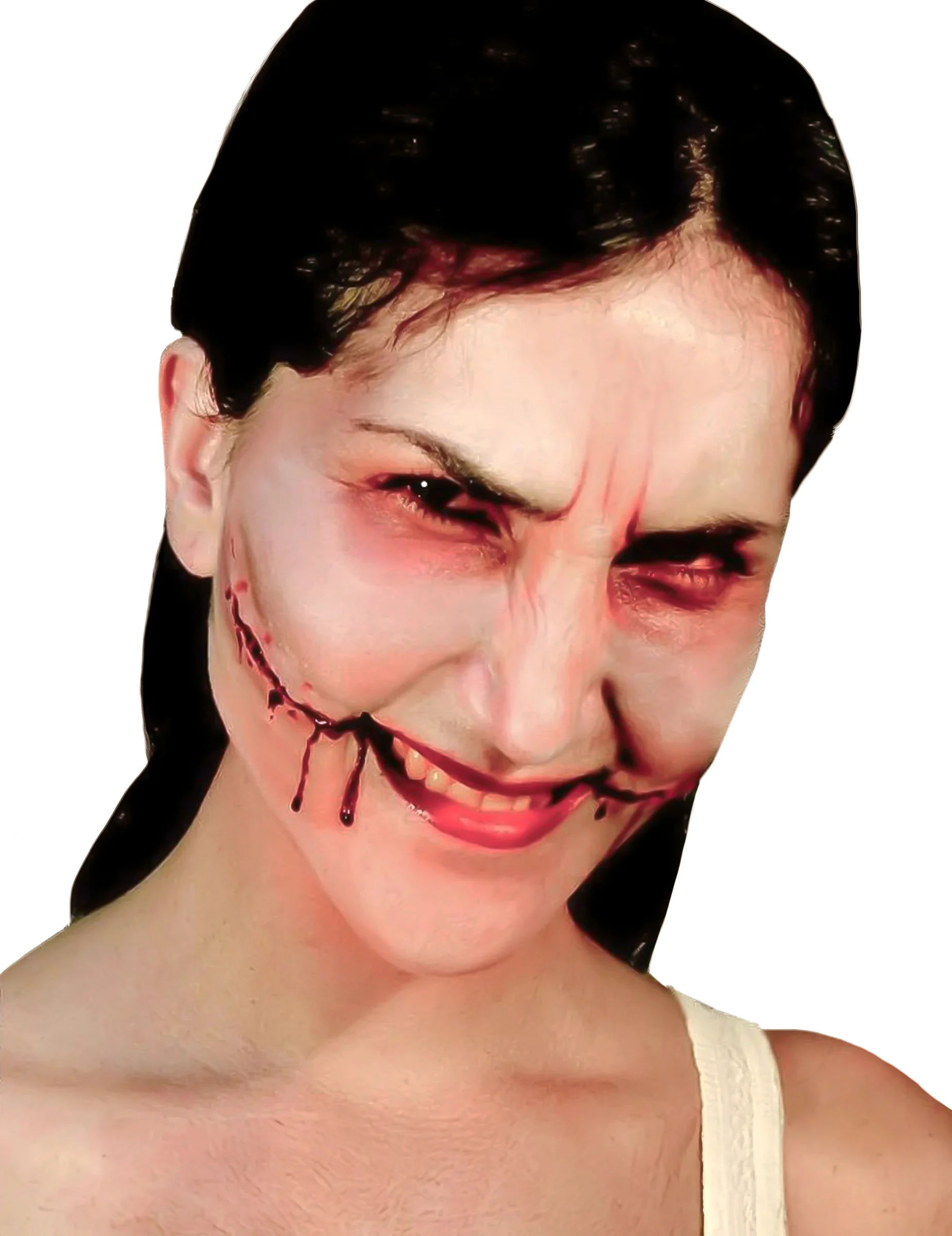 Bild von Künstliche Zombie-Wunde beige-rot