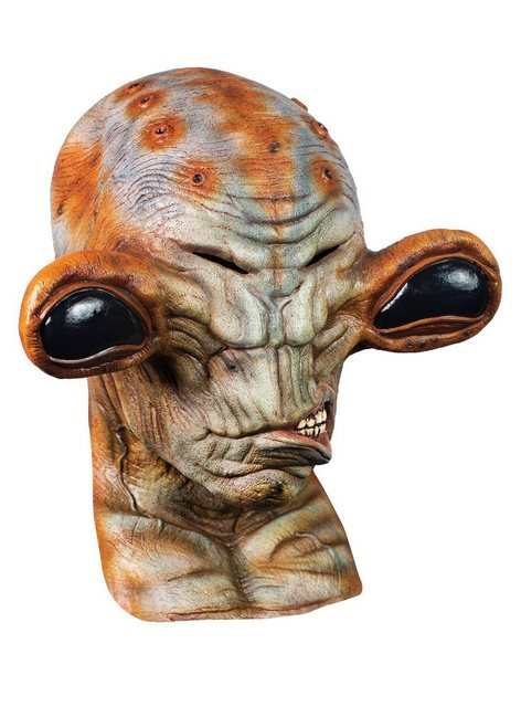 Bild von Ghoulish Productions Verkleidungsmaske Alien Outlaw Maske, Weniger stereotyp, dafür Stereoblick!