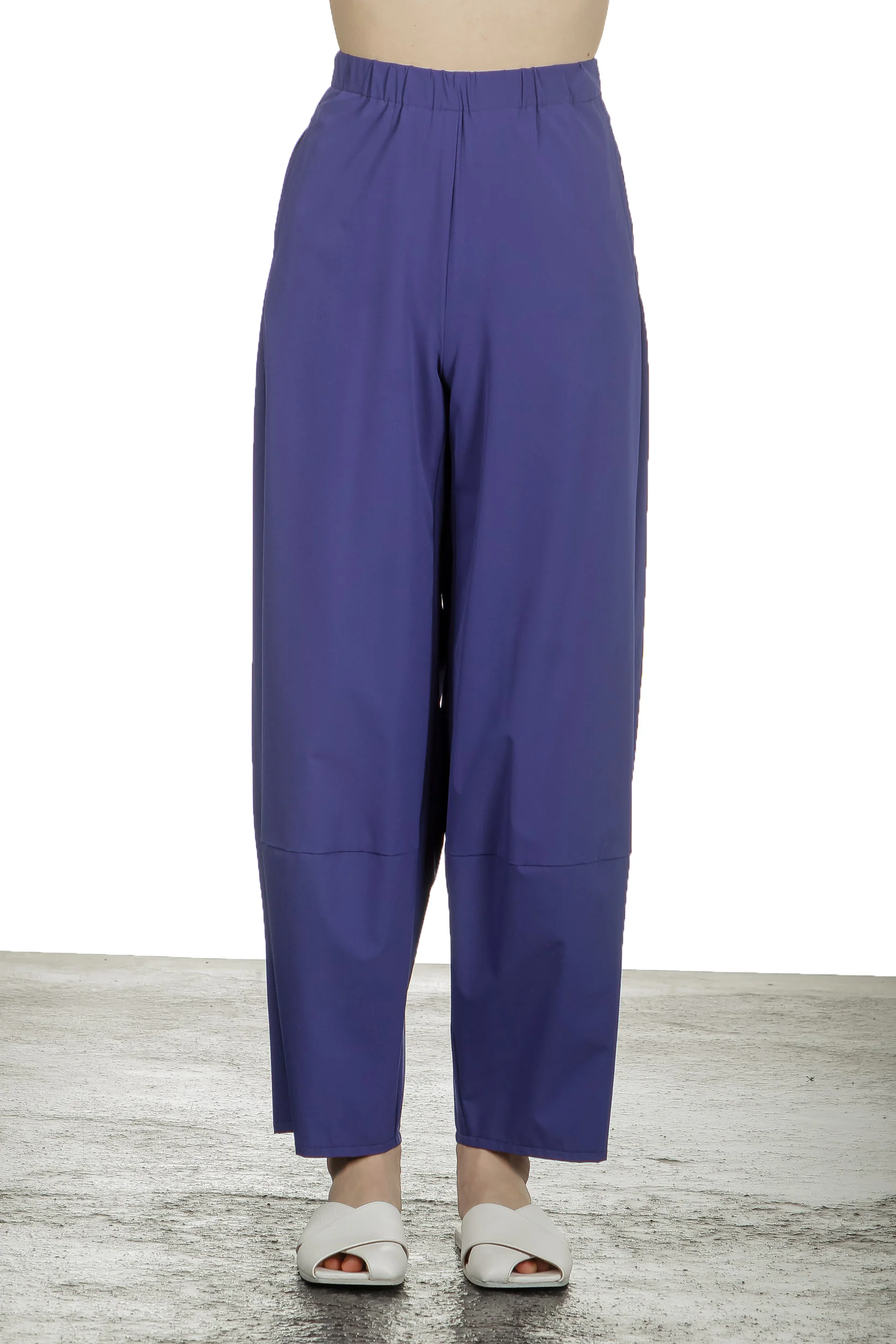 Bild von Katharina Hovman Damen Hose mit hohem Bund blau