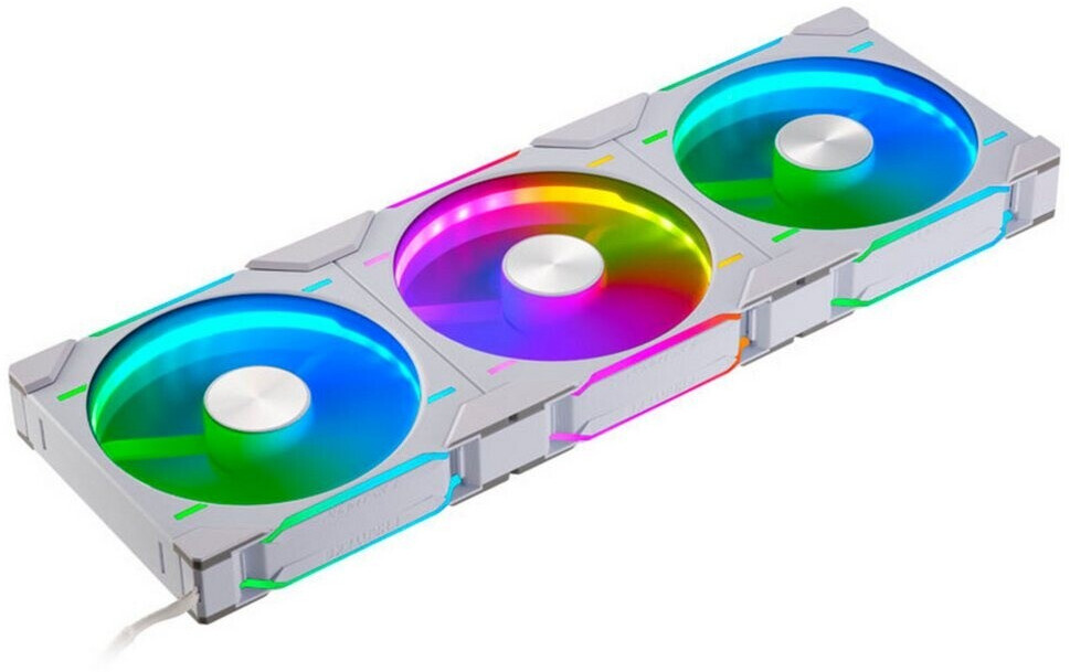 Bild von Phanteks D30 PWM Regular Airflow D-RGB Lüfter 3er Pack - 140mm weiß - Leistungsstarker PWM Lüfter in Weiß im 3er-Pack - 30 mm Tiefe mit erweiterten Lüfterblättern - optimiert für Gehäuse und Radiatoren - umfangreiche D-RGB-Beleuchtung - einfaches Daisy-Chaining per Clips (PH-F140D30_DRGB_PWM_WT01_3P)