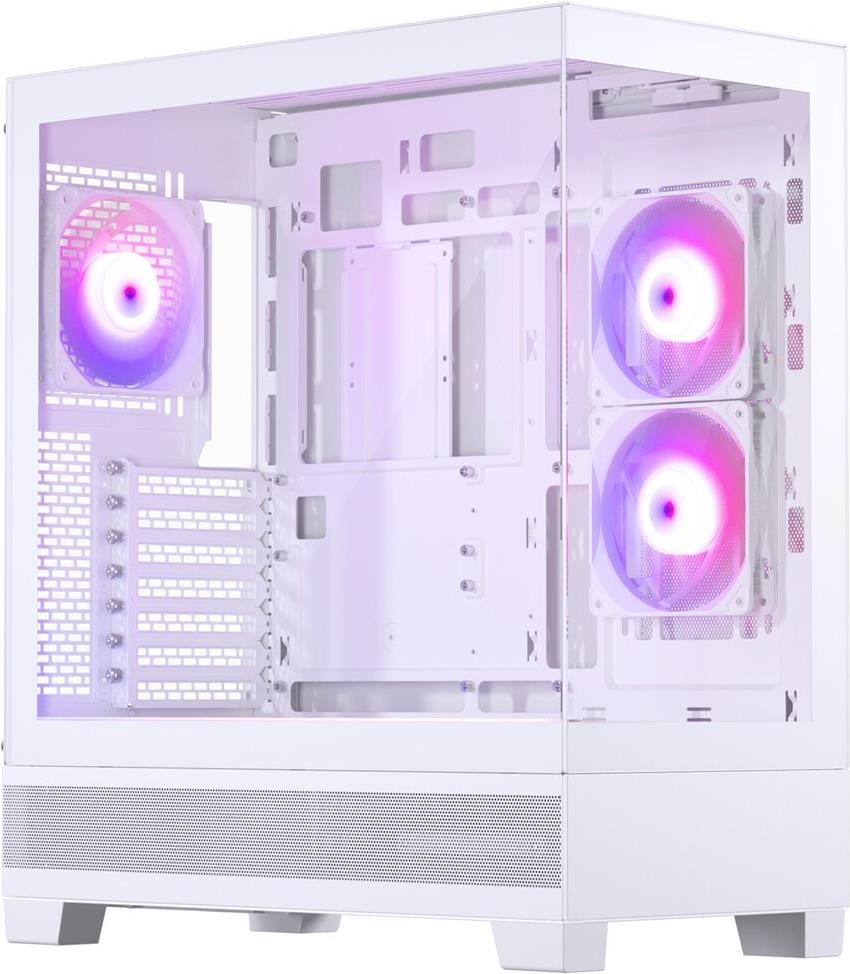 Bild von Phanteks XT View - Midi Tower - PC - Weiß - ATX - EATX - micro ATX - Mini-ITX - ABS - Stahl - Gehärtetes Glas - 2x 120 mm (PH-XT523V1_DWT01)
