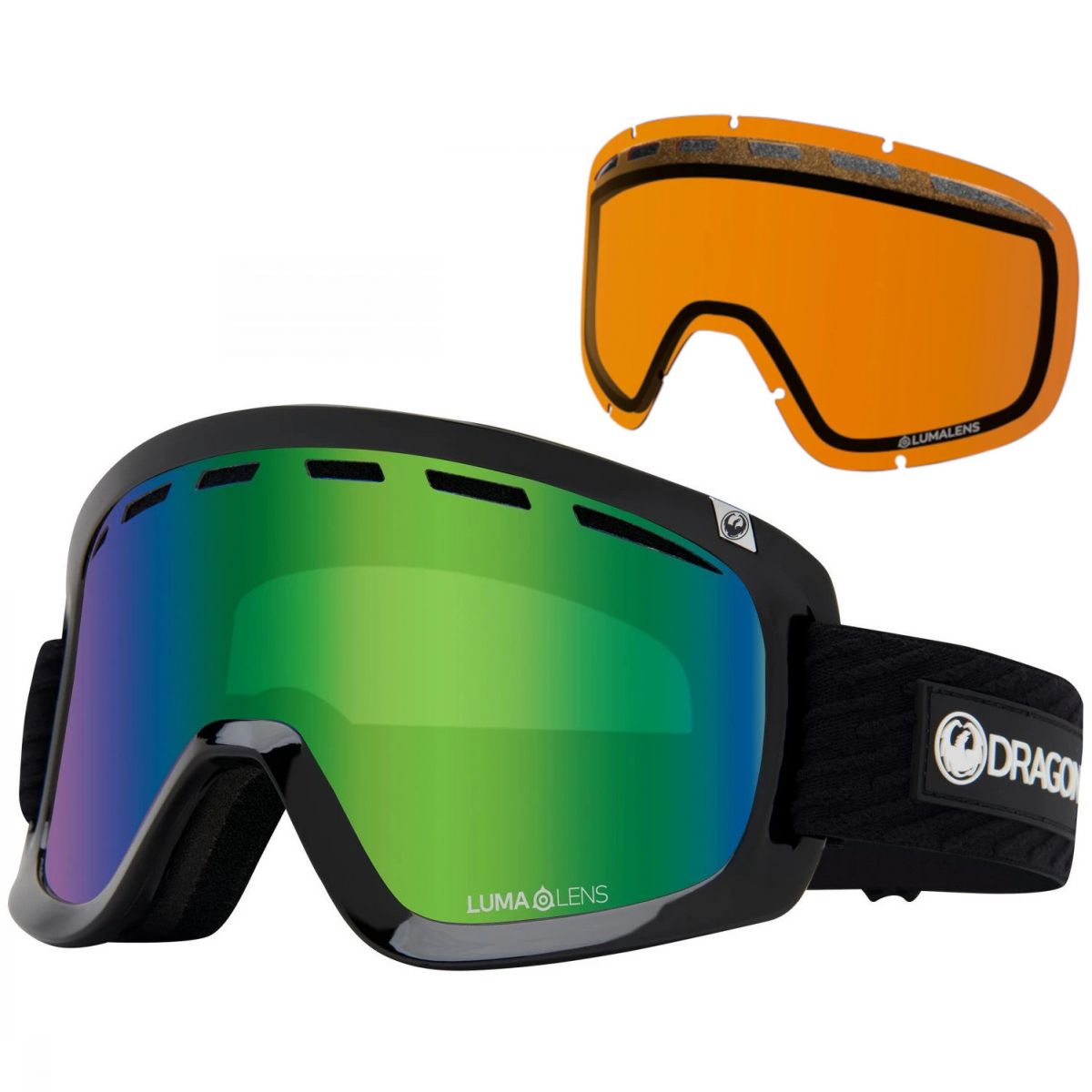 Bild von Dragon D1 OTG, Skibrille, icon green