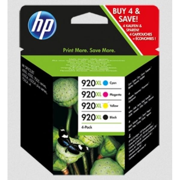 Bild von HP 920XL Original Tintenpatrone MultiPack Bk,C,M,Y