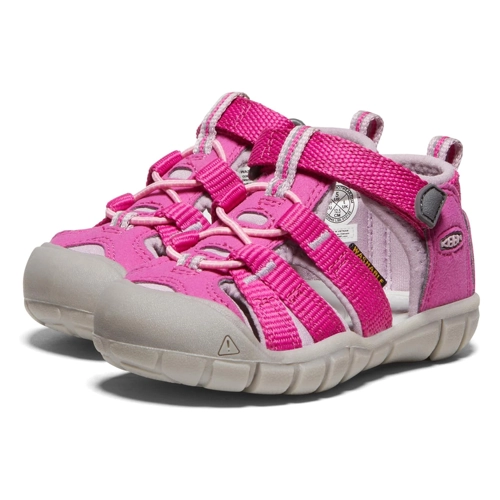 Bild von KEEN, Unisex Kinder Seacamp 2 CNX Sandalen , Racing Red Gargoyle , 27/28 EU, Keen  Kinderschuhe Trekkingsandalen 1014478, Keen Seacamp II CNX Kids racing red/gargoyle, Keen 1014470 Sandale, Keen - Kids Seacamp II CNX - Sandalen Gr 10K rot
