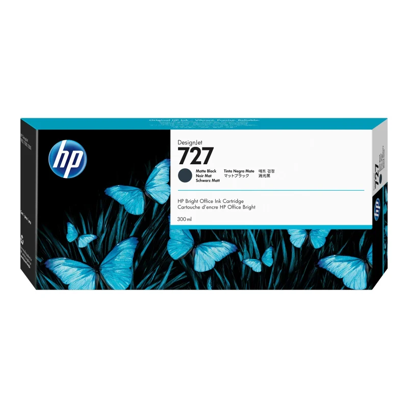 Bild von HP C1Q12A Original Tintenpatrone 727 Designjet mattschwarz 300ml