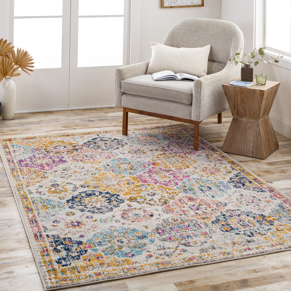Bild von Livabliss Teppich »CUZCO«, rechteckig, 7 mm Höhe, Vintage Orientteppich, Kurzflor Boho Wohnzimmerteppich, Läufer