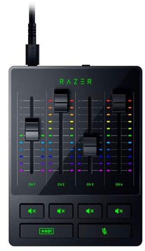 Bild von Razer Audio Mixer, Universal-Analog-Mixer für Streaming, 4 Kanal, XLR-Eingang mit Vorverstärker