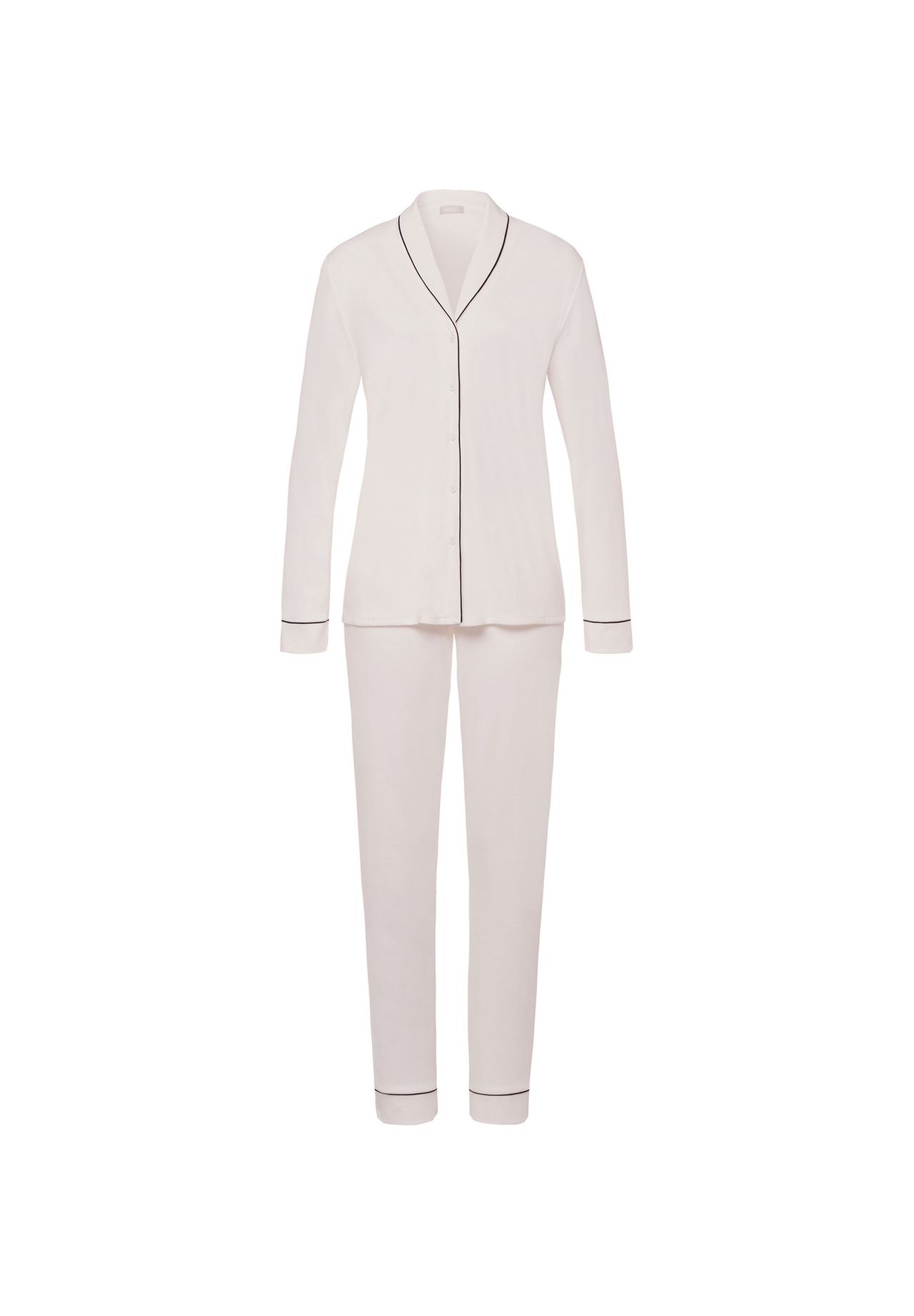 Bild von HANRO Langarm Pyjama Natural Comfort, beige, S (Damen)