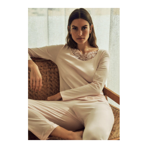 Bild von Pima Baumwoll Pyjama mit 1/1 Arm