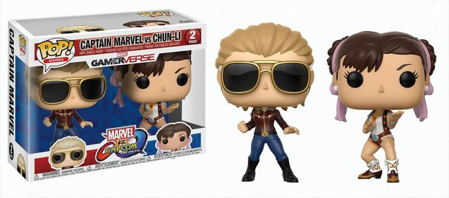 Bild von Funko Spielfigur Funko Pop - Marvel vs Capcom - Captain Marvel & Chun-Li