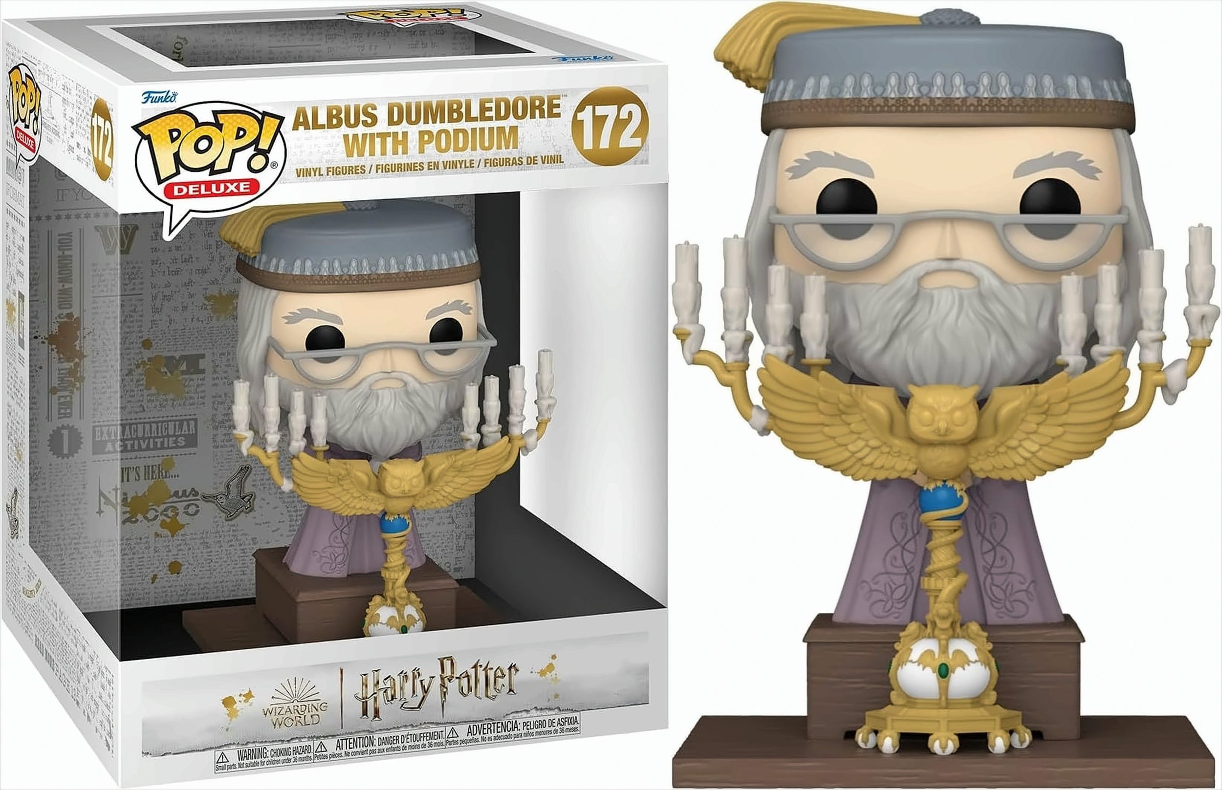 Bild von Harry Potter - Dumbledore w/Podium POP! Deluxe - Funko Pop - Mehrfarbig - Onesize - 100% PVC,Synthetik