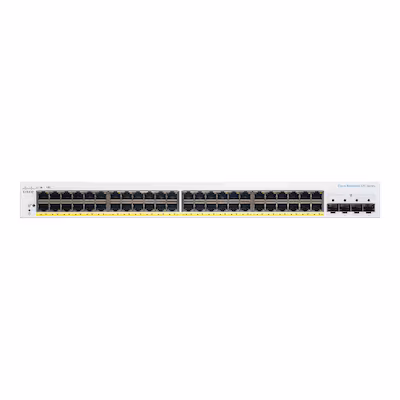 Bild von Cisco Business 220 Series CBS220-48P-4G - Switch - Smart - 48 x 10/100/1000 (PoE+) + 4 x Gigabit SFP (Uplink) - an Rack montierbar - PoE+ (382 W)