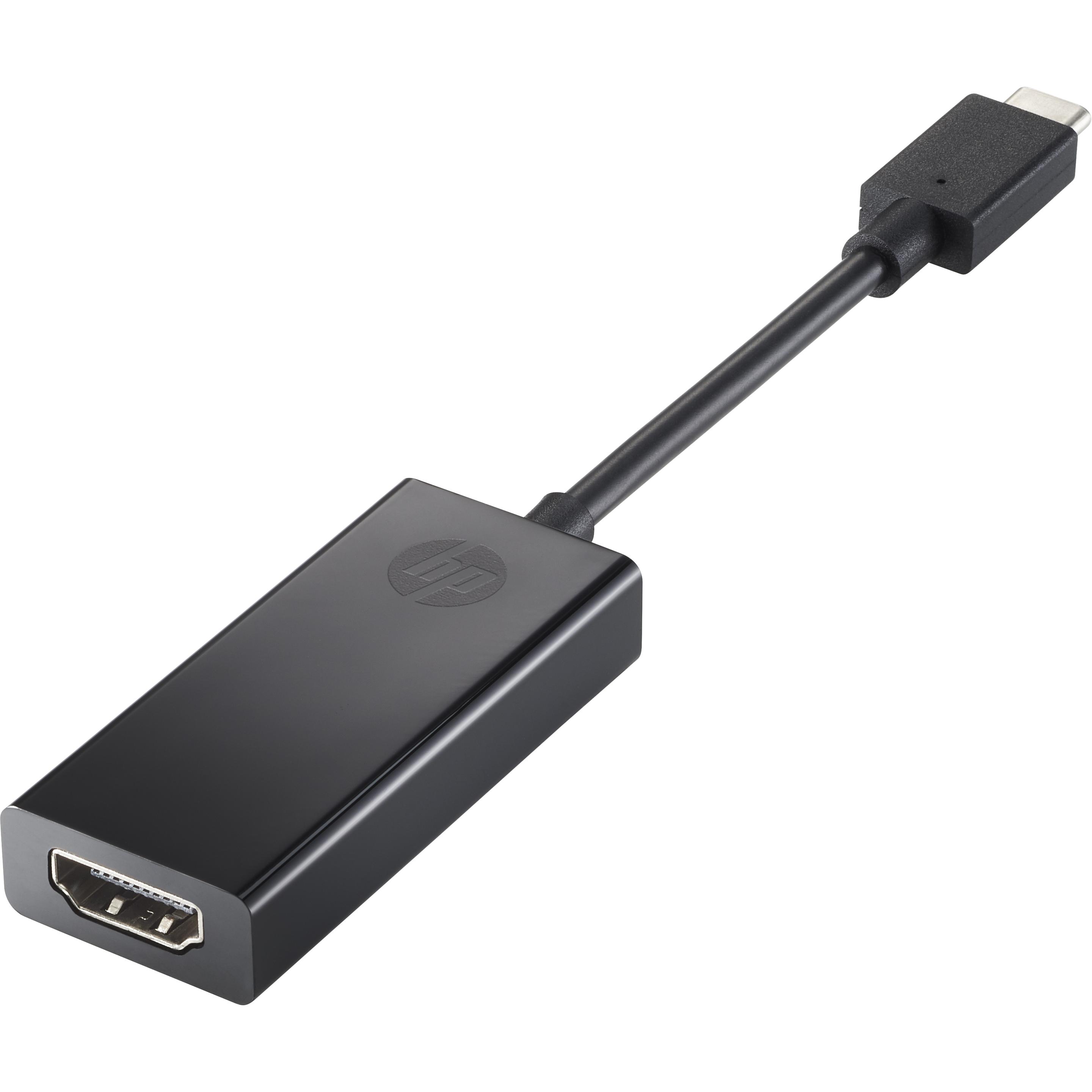 Bild von HP - Externer Videoadapter - USB Type-C - HDMI - Schwarz (N9K77AA#AC3)