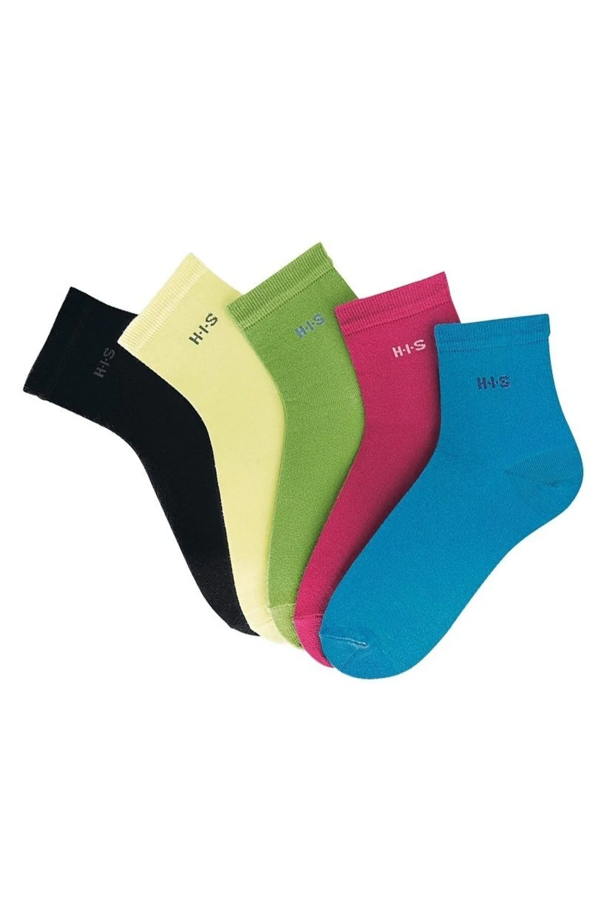 Bild von HIS H.i.s Basic-kurzsocken (5 Paar) Mit Bündchen Über Dem Knöchel für Damen - 39-42