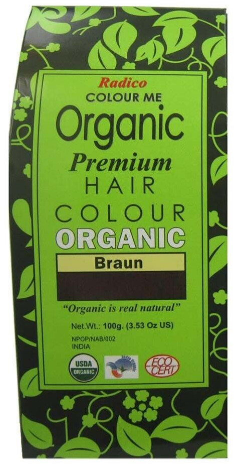 Bild von Radico Braun 2er-Pack Colour Me Organic Pflanzenhaarfarbe (bio, vegan, Naturkosmetik) braunx2
