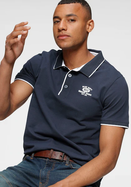 Bild von H.I.S Poloshirt, Kurzarm, schmal geschnitten, mit Polokragen, aus Piqué-Stoff