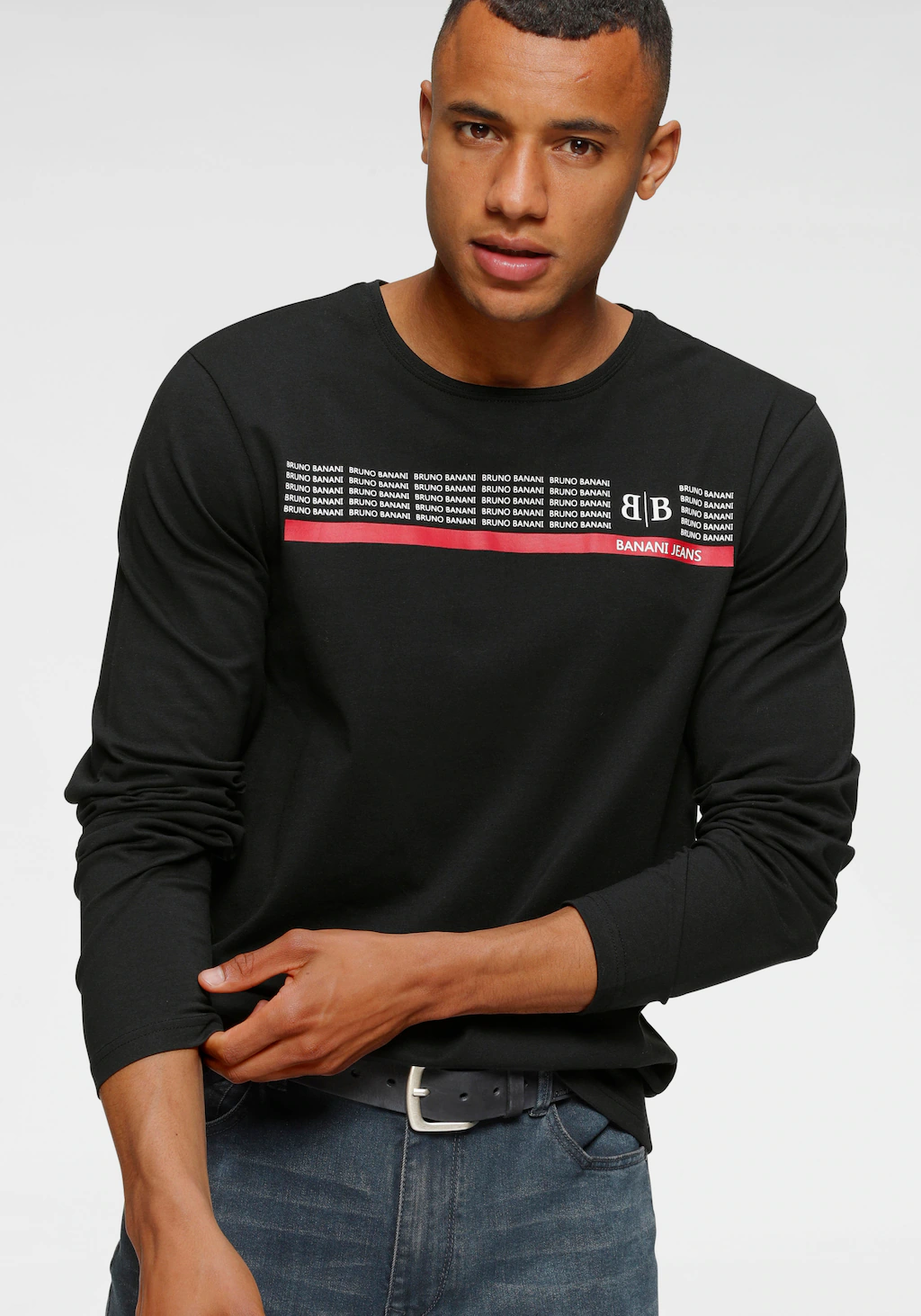 Bild von Bruno Banani Langarmshirt, schmal geschnitten, mit lässigem und peppigem Aufdruck