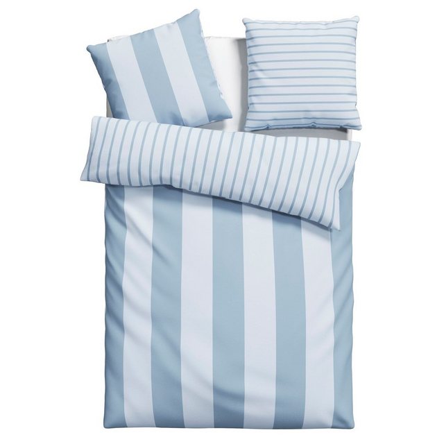 Bild von Schlafwelt, Wendebettwäsche "Sari", aus 100% Baumwolle, Bettwäsche-Set Biber (Flanell) Qualität, Bett- und Kopfkissenbezug mit Knöpfen, Bettwäsche Set unterstützt die Initiative Cotton made in Africa, Made in Green zertifiziert