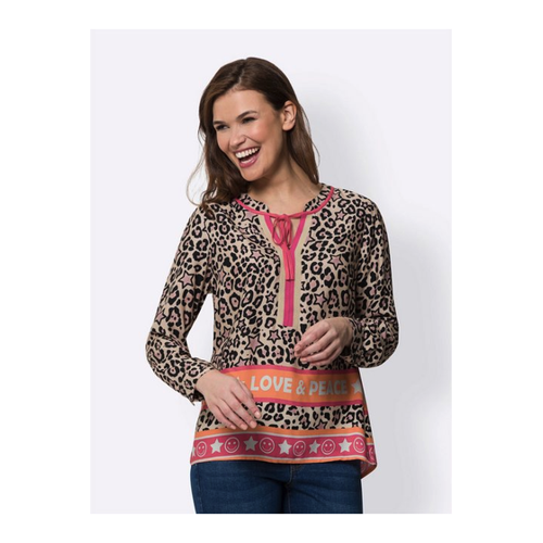Bild von Heine Klassische Druckbluse in Leo-Optik
