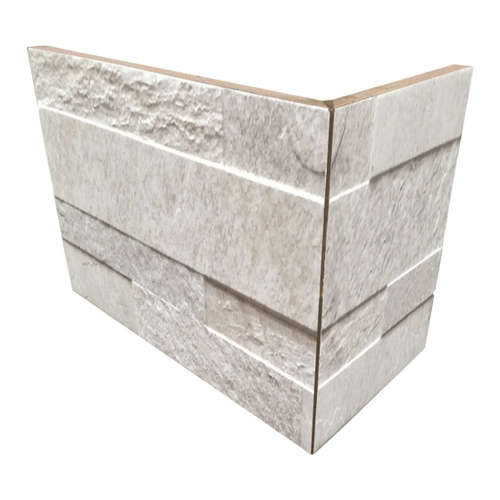 Bild von Außenecke 'Quarzi' Feinsteinzeug weiß 10 x 20 cm