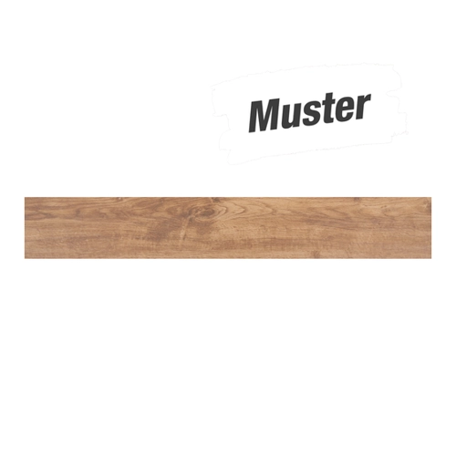 Bild von Muster zur Bodenfliese 'Casa' Feinsteinzeug mokkafarben 15 x 90 cm