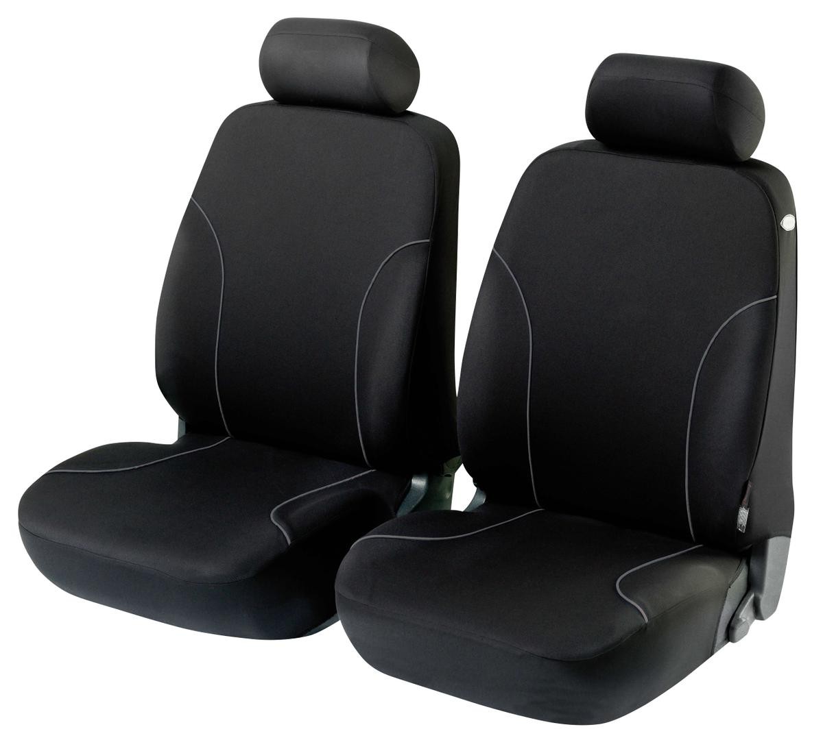 Bild von WALSER ZIPP-IT Basic 11798 Sitzschonbezug schwarz Polyester vorne VOLKSWAGEN: Transporter 5, Golf 4, Tiguan II, SKODA: Octavia 3 Combi, Fabia 1 Combi