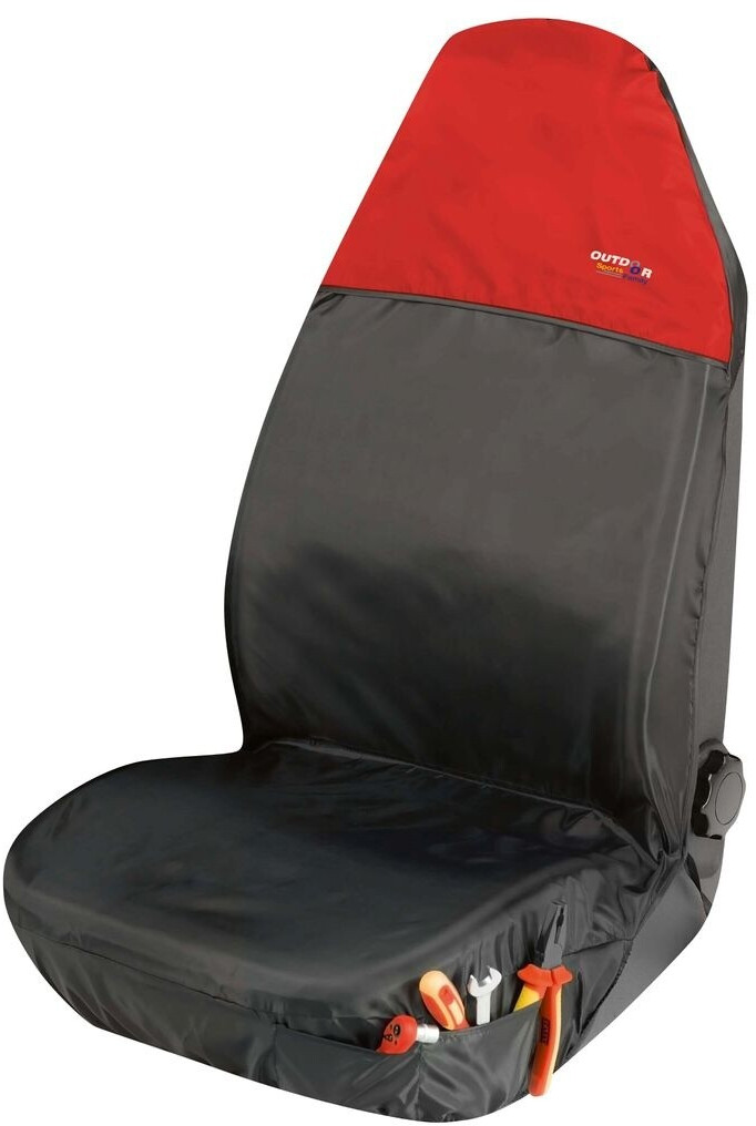 Bild von WALSER 12062 Sitzschoner vorne schwarz, Rot VOLKSWAGEN: Sharan II, Golf 4, TOYOTA: RAV4 III Off-Road