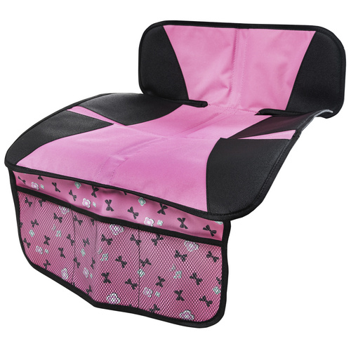 Bild von Walser - Kindersitzunterlage Ballet Doll, Auto-Schutzunterlage, Sitzschoner Kindersitz grau/rosa