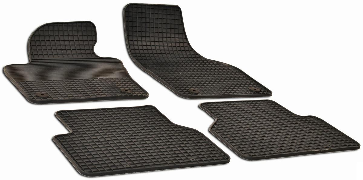 Bild von WALSER 50666 Fußmattensatz Gummi vorne und hinten 4 schwarz AUDI: Q3