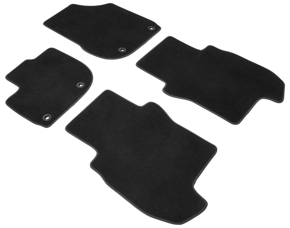 Bild von WALSER Premium 80881 Fußmattensatz Autofußmatten Polyester, PP (Polypropylen) vorne und hinten anthrazit/schwarz Maßgefertigt