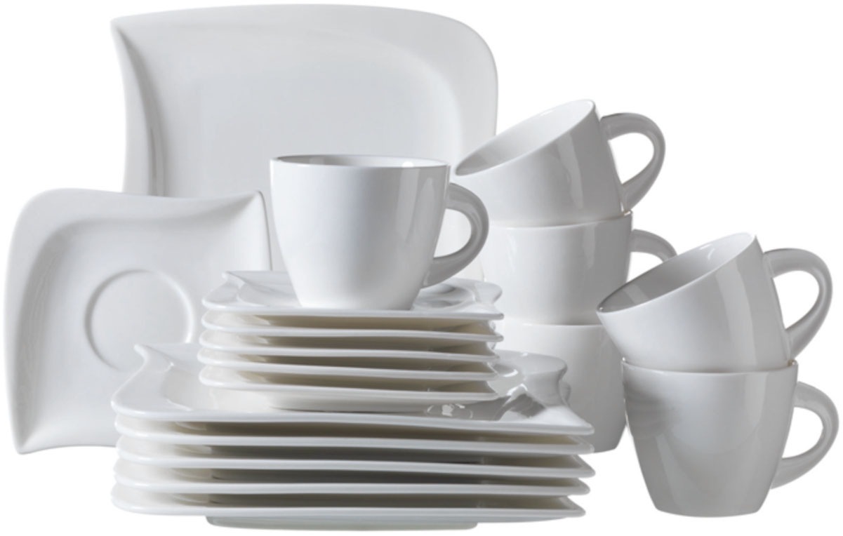 Bild von MÄSER Kaffeeservice Geschirr-Set, Service La Musica (18-tlg), 6 Personen, Porzellan, 18 Teile, für 6 Personen