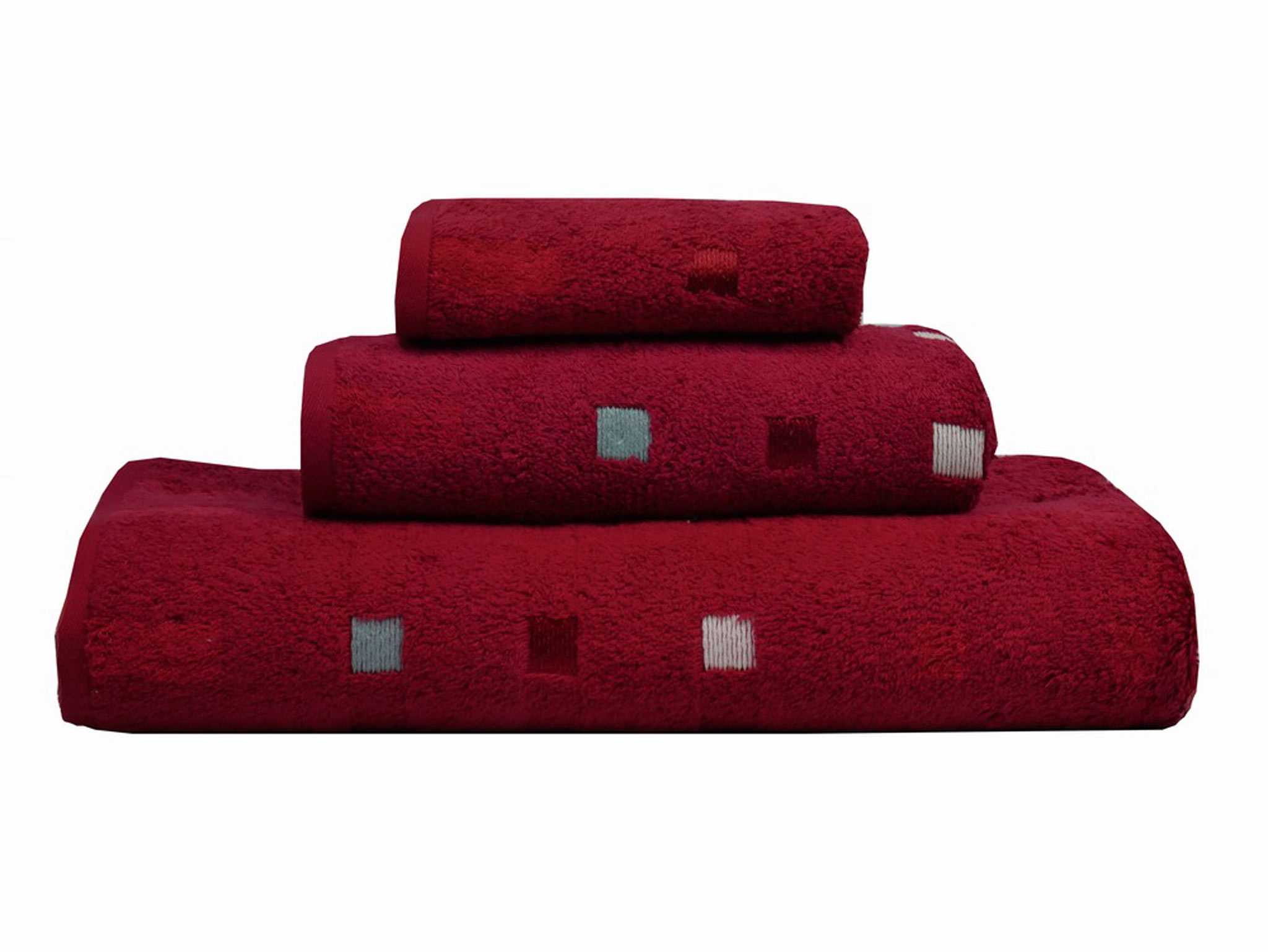 Bild von framsohn Walkfrottier Baumwolle Micromodal Handtücher Quattro 36x50 cm Gästetuch Bordeaux