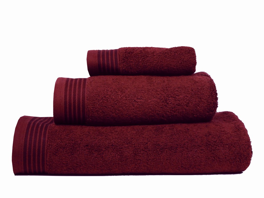 Bild von framsohn Walkfrottier Baumwolle Handtücher Premium 50x100 cm Bordeaux