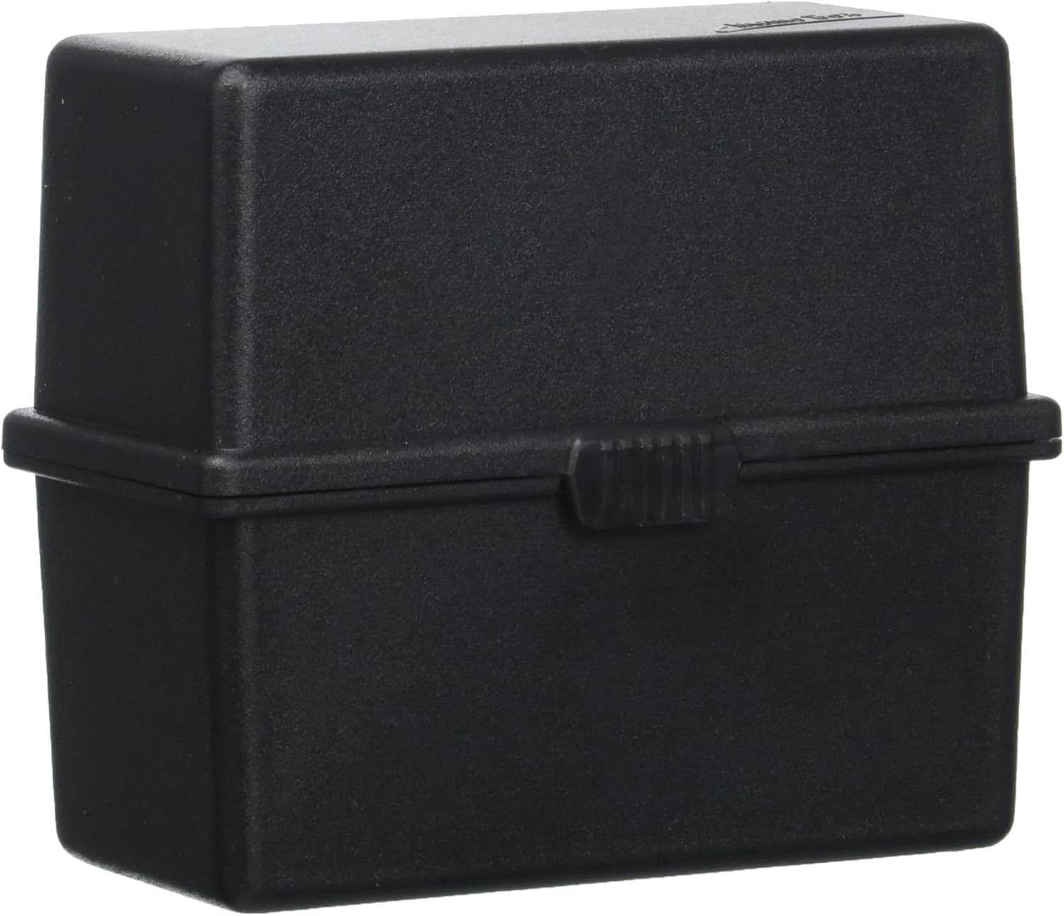 Bild von Exacompta 50614D Tragbare Karteikassette Memo-Box EcoBlack DIN A8. Aus Recycling-Kunststoff mit Schnappverschluss für bis zu 200 Karteikarten schwarz Blauer Engel Karteikasten