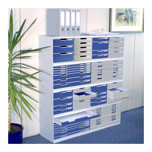 Bild von Exacompta ECOBlack Schubladenbox 10 - Dunkelgrau