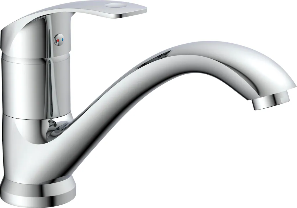 Bild von Eisl Spültischarmatur »Rimini«, 360° schwenkbarer Wasserhahn, Mischbatterie, Spültischarmatur in Chrom