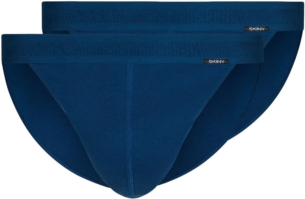 Bild von Skiny, Herren, Unterhosen, 2er Pack Basic Slip / Unterhose, Blau, (XL, 2er Pack)