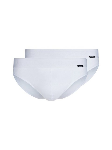 Bild von Skiny Herren Cotton Retro Slip, Weiß (080692), S (2er Pack)