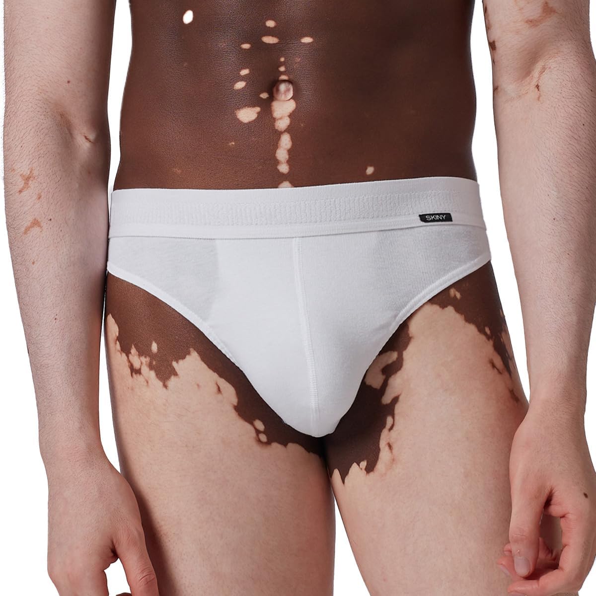 Bild von Skiny Slip Herren Brasil Slip 2er Pack Cotton Retro (Packung, 2-St) gerundeter Beinausschnitt