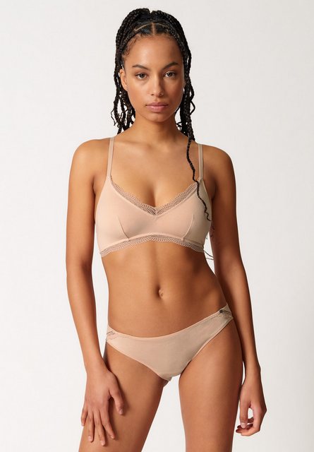 Bild von Skiny Soft-BH Classicotton V-Ausschnitt mit transparenter Spitze