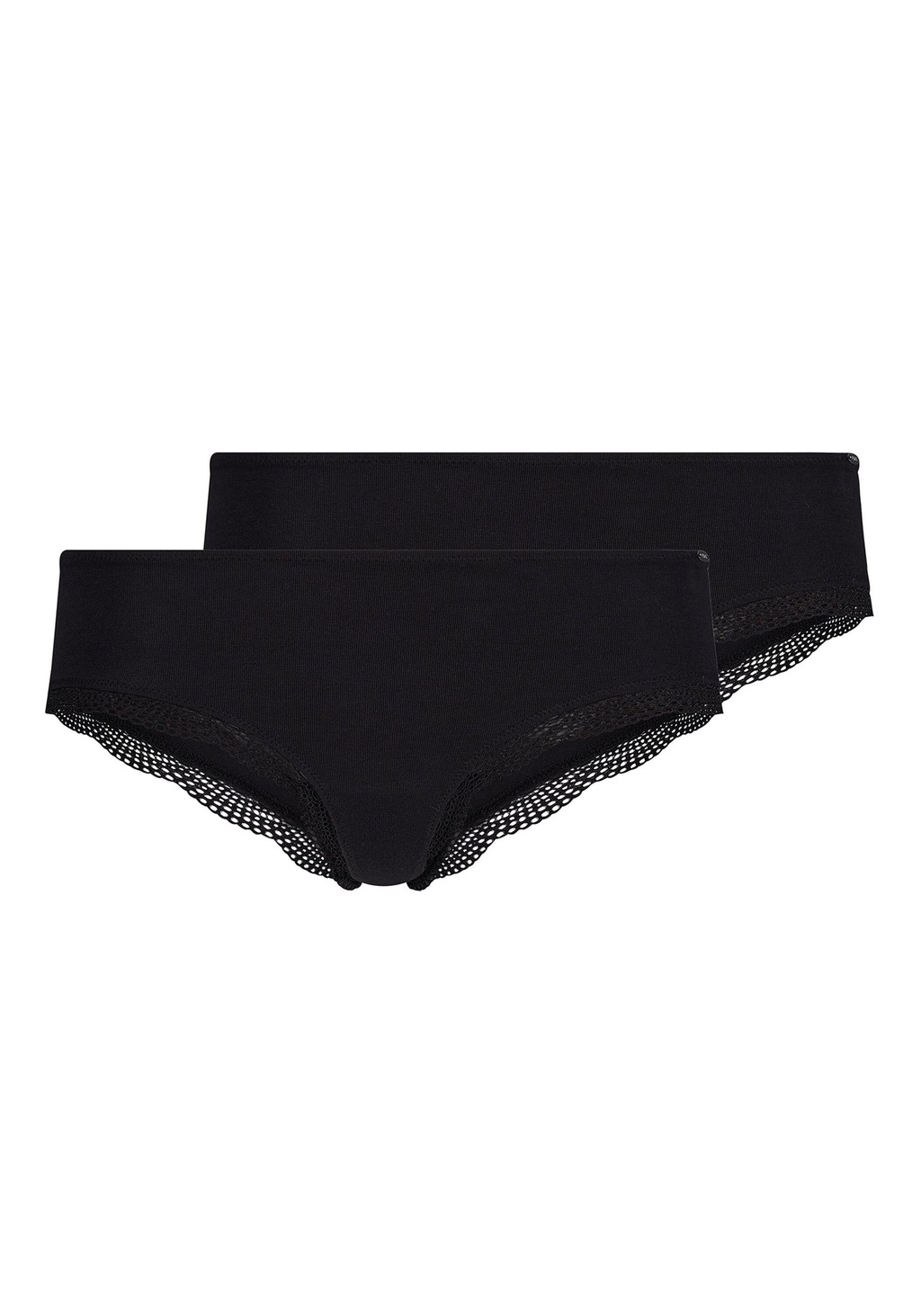 Bild von Skiny, Damen, Unterhosen, Slip Casual Bequem sitzend Classic Cotton, Schwarz, (L, 2er Pack)
